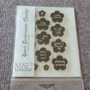 Gold Clear Rubber Stamps